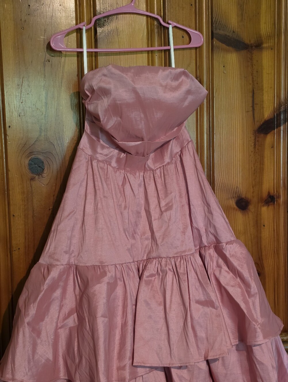 Pink Women's Elegant Cute And Sexy Woman Pink Tube Top Dress - Picture 3 of 16